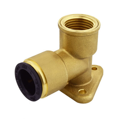 WBI2024E John Guest WBI2024E 1/2" CTS x NPT ProLock Brass Female Drop Ear Elbow