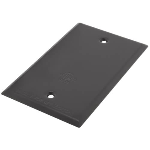 Main product image of Single Gang Weatherproof Blank Cover w/ Gasket (Bronze)