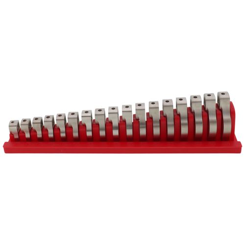 Main product image of 3/8" Drive Crowfoot Wrench Set with Rack, 17-Piece (8-24mm)