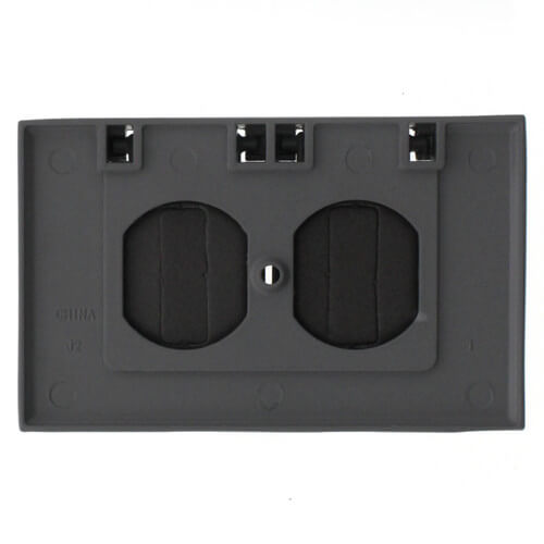 Main product image of Single Gang Duplex Horizontal Weather Proof Cover (Gray)