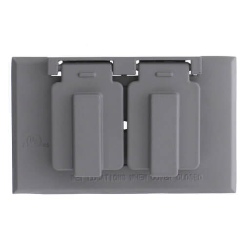 Main product image of Single Gang Duplex Horizontal Weather Proof Cover (Gray)