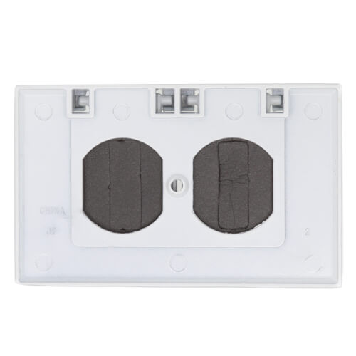 Main product image of Single Gang Duplex Horizontal Weather Proof Cover (White)
