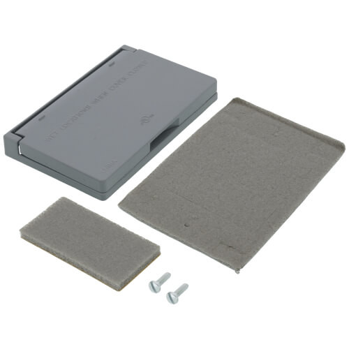 Main product image of Single Gang Weatherproof Horizontal GFCI Cover (Gray)