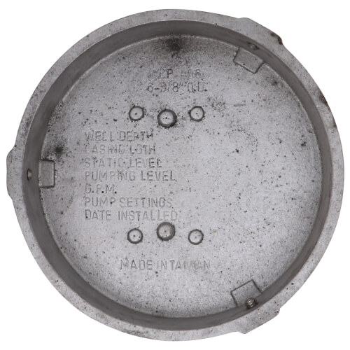 6" Aluminum Plain Well Cap