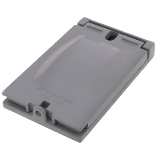 Main product image of Single Gang Weatherproof 20/30A Receptacle Cover (Gray)