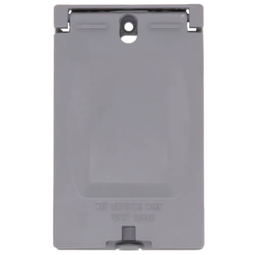 Main product image of Single Gang Weatherproof 20/30A Receptacle Cover (Gray)