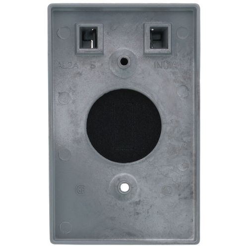 Main product image of Single Gang Weatherproof Receptacle Switch Cover (Gray)