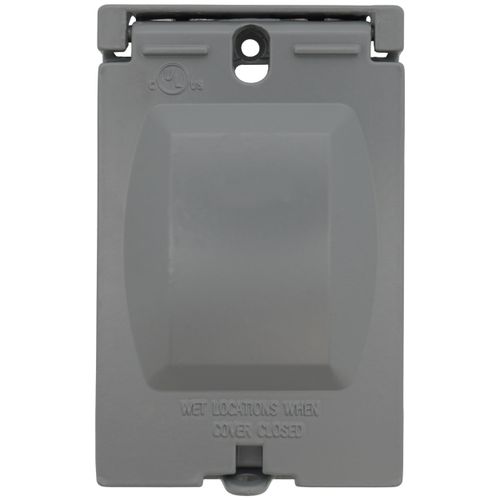 Main product image of Single Gang Weatherproof 30/50A Receptacle Cover (Gray)