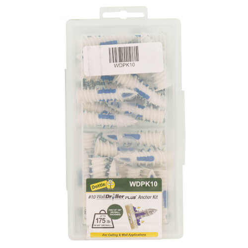 Main product image of #10 Nylon Walldriller Plus Anchor Kit w/Pan Head Phillips Drive Screws