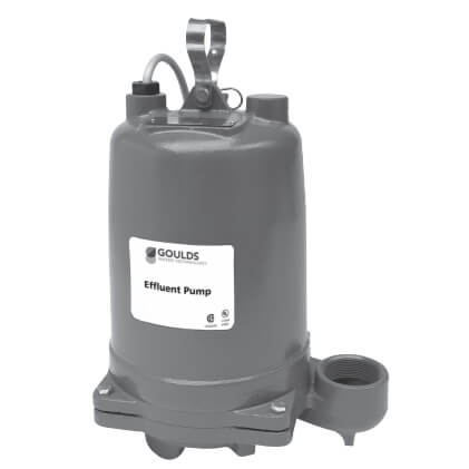 Main product image of 3885 Submersible Effluent Pump (1-1/2HP, 230V, 1PH, 130 GPM, 20' Cord - Manual)