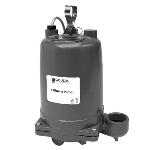 Main product image of 3885 Submersible Effluent Pump (1/2 HP, 115V, 1PH, 60 GPM, 20' Cord - Manual)