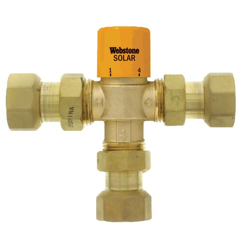 Main product image of 1" Female NPT Solar Thermostatic Mixing Valve w/ Check Valve (Lead Free)