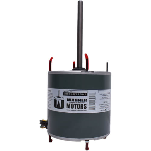Main product image of 1/2 HP, 208-230 VAC, Hi-Temp Condenser Fan Motor (1075 RPM)