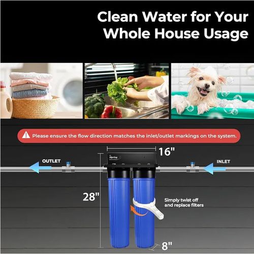 Main product image of 2-Stage Whole House Water Filter System for Contaminent, Heavy Metal and PFAS Removal