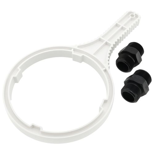 Main product image of 3 Stage Whole House Water Filter System w/ 20" Sediment, Carbon Block, Iron/Manganese Reducing Filter