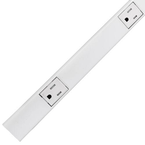 Main product image of Tamper Resistant Plugmold Multi-Outlet Power Strip, White (3 Ft.)