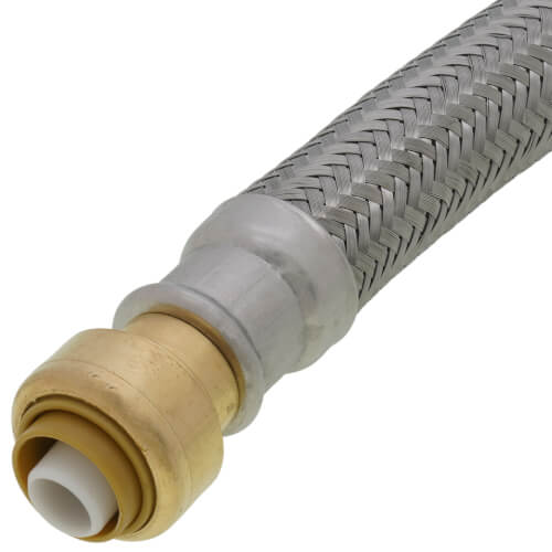 Main product image of 1/2" Push Fit x 1/2" Push Fit Coupling Hose, Lead Free (18" Length)
