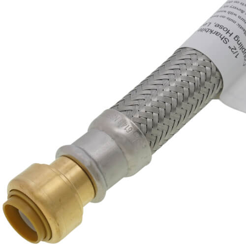 Main product image of 1/2" Push Fit x 1/2" Push Fit Coupling Hose, Lead Free (18" Length)