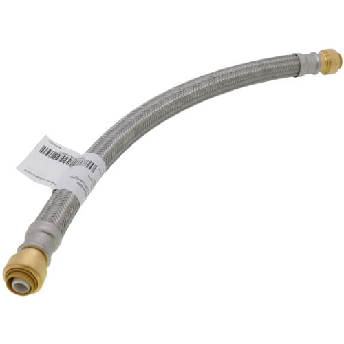 Main product image of 1/2" Push Fit x 1/2" Push Fit Coupling Hose, Lead Free (18" Length)