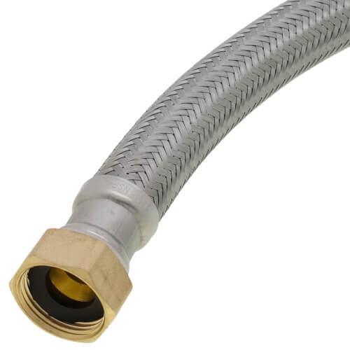 Main product image of 1/2" Push Fit x 3/4" FIP Braided Water Heater Connector, Lead Free (24" Length)