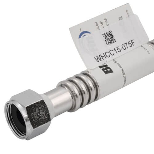 Main product image of 3/4" FIP Corrugated Hose Water Heater Connector, Lead Free (15" Length)