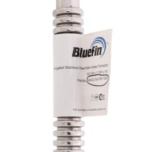 Main product image of 3/4" FIP x 1" FIP Corrugated Hose Water Heater Connector, Lead Free (18" Length)