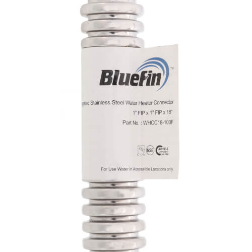 Main product image of 1" FIP Corrugated Hose Water Heater Connector, Lead Free (18" Length)