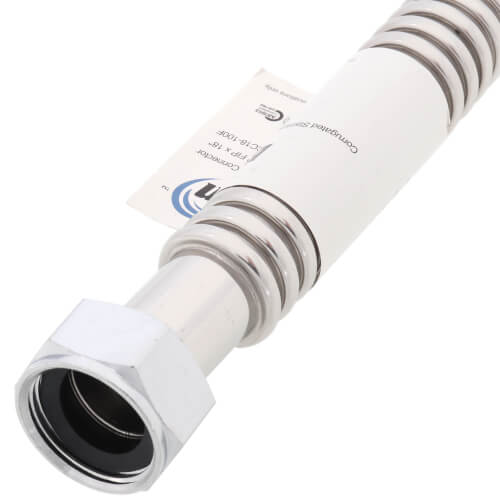 Main product image of 1" FIP Corrugated Hose Water Heater Connector, Lead Free (18" Length)