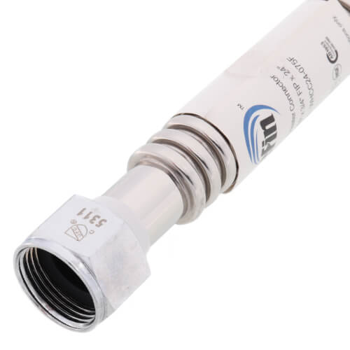 WHCC24075F Bluefin WHCC24075F 3/4" Flexible Corrugated Hose Water Heater Connector (24