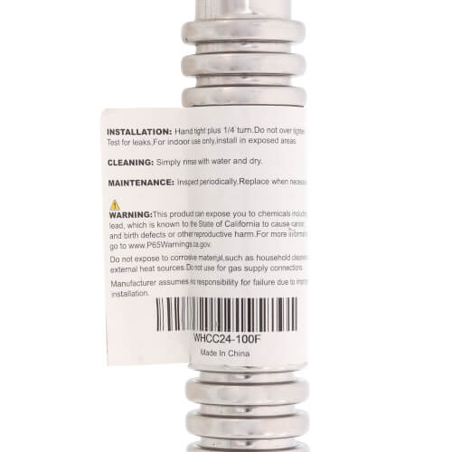Main product image of 1" FIP Corrugated Hose Water Heater Connector, Lead Free (24" Length)