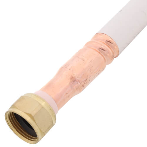 Main product image of 3/4" FIP Swivel x 3/4" Female Sweat Straight Corrugated Hose Water Heater Connector, Lead Free (18" Length)