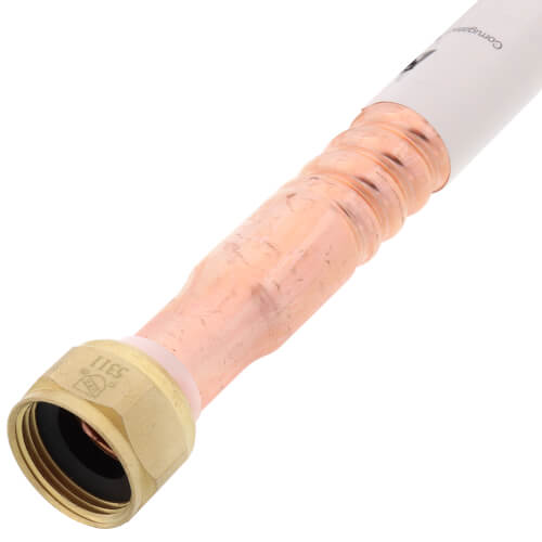 Main product image of 3/4" FIP x 3/4" FIP Swivel Straight Corrugated Copper Hose Water Heater Connector, Lead Free (24" Length)