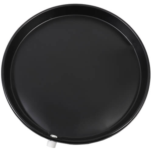 26" Water Heater Drain Pan w/ 1" PVC Fitting (Plastic)