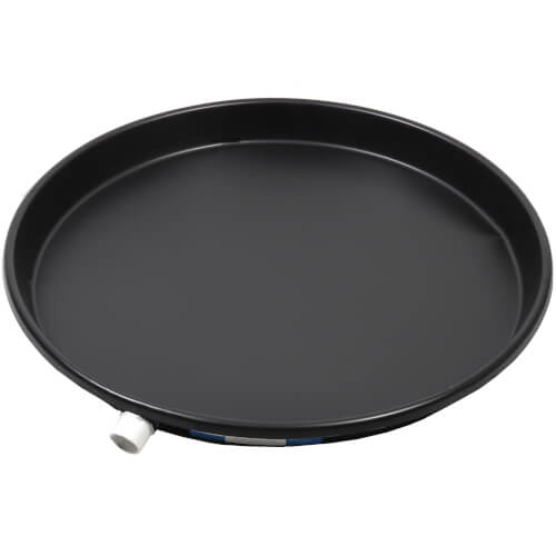 26" Water Heater Drain Pan w/ 1" PVC Fitting (Plastic)