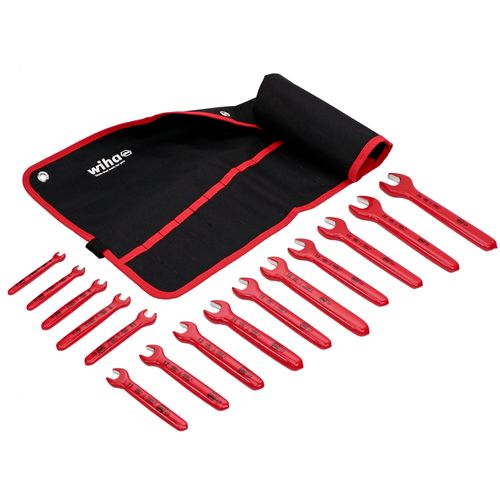 Main product image of 15-Piece Insulated Open End Wrench Set - Metric
