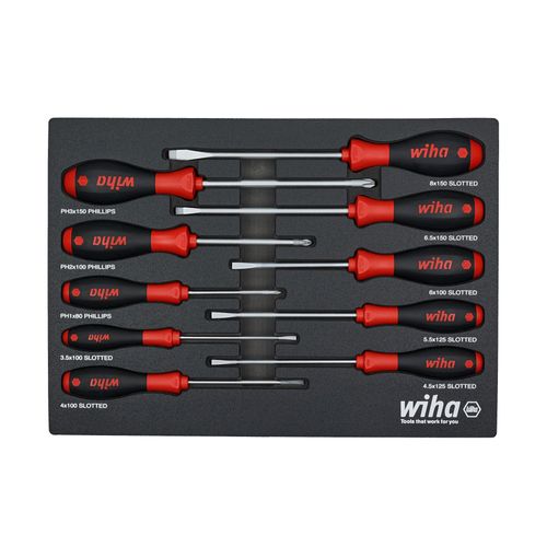 Main product image of 10-Piece SoftFinish Cushion Grip Screwdriver Tray Set