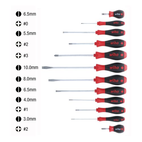 Main product image of 12-Piece SoftFinish Slotted & Phillips Screwdriver Set