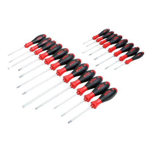 Main product image of 20-Piece SoftFinish Phillips, Pozidriv, Slotted, Square & Torx Screwdriver Set, 30299