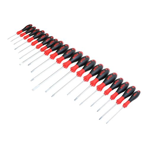 Main product image of 20-Piece SoftFinish Phillips, Pozidriv, Slotted, Square & Torx Screwdriver Set, 30299