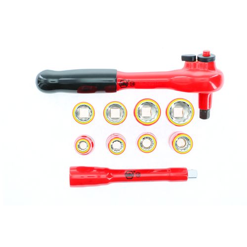 Main product image of 10-Piece Insulated Socket & Ratchet Set 3/8" Drive - SAE