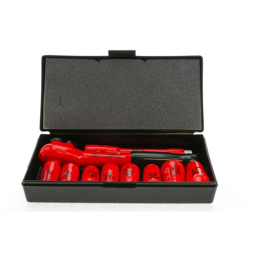 Main product image of 10-Piece Insulated Socket & Ratchet Set 3/8" Drive - SAE