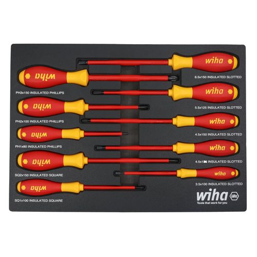 Main product image of 10-Piece Insulated SoftFinish Cushion Grip Screwdriver Tray Set
