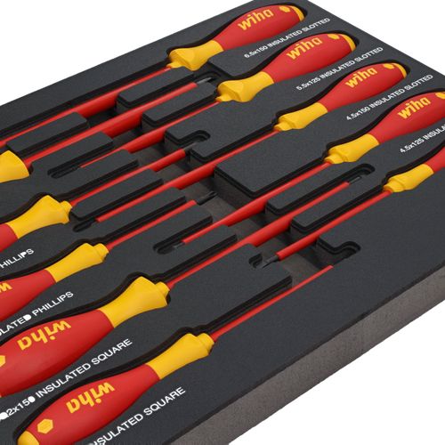Main product image of 10-Piece Insulated SoftFinish Cushion Grip Screwdriver Tray Set