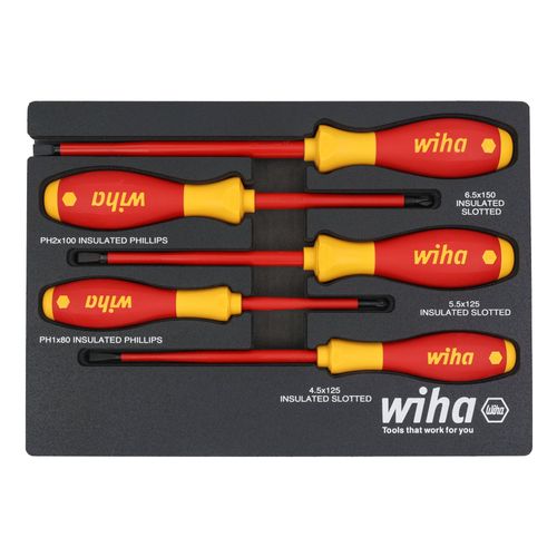 Main product image of 5-Piece Insulated SoftFinish Cushion Grip Screwdriver Tray Set