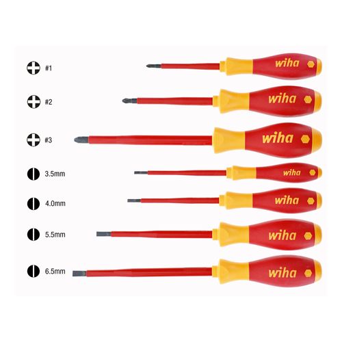 32099 - Wiha 32099 - 7-Piece Insulated SoftFinish Screwdriver Set