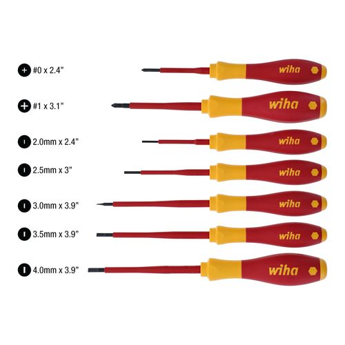 Main product image of 7-Piece SoftFinish Phillips, Slotted & Square Screwdriver Set, 32188