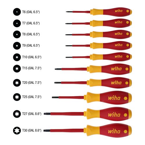 Main product image of 10-Piece T6 to T30 Ergonomic Handle Torx Driver Set, 32592