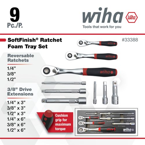 Main product image of 9-Piece SoftFinish Ratchet Tray Set