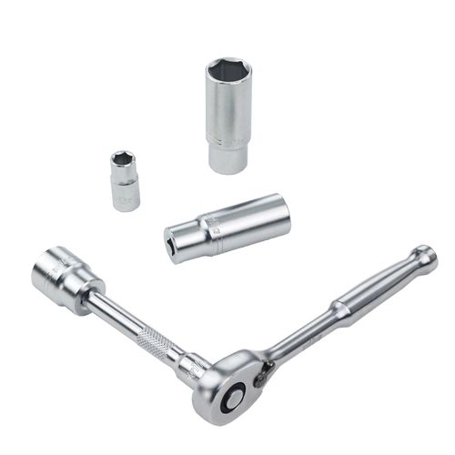 Main product image of 25-Piece, 1/4" Drive Standard & Deep Socket Tray Set - SAE