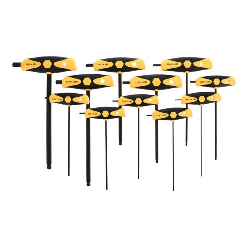 Main product image of 11-Piece SoftGrip Dual Drive Ball End Hex T-Handle Set, Inch, 33494